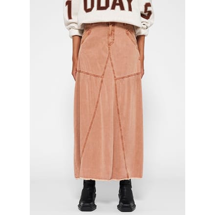 10DAYS Maxi Skirt Tencel Saddle Brown Größe: M | Maxiröcke Outlet | Damen | Braun