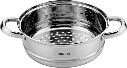 Kinghoff 1536 - Inzet stoompan - Groentestomer - Vleesstomer - Ø24 x 8.5 cm