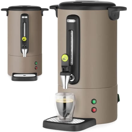 HENDI Percolator - roestvrij staal - non-drip kraan - 7L - taupe
