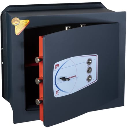 Technomax GOLD GD/6l Kluis - Veiligheidskluis - Robuust en Duurzaam - Blauw - Hoogwaardige Beveiliging - Manganium Staal