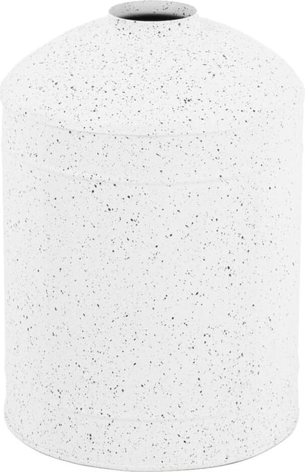 HomeBound by KY | Metalen vaas white texture | 5,5x18x25cm | bloemenvaas white
