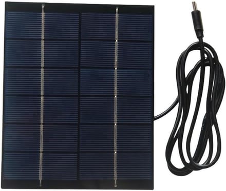 Zonnepaneel Oplader - Draagbare Module - Apparaten Laden - Type C Output - 14 x 12 x 2 cm - Zwart