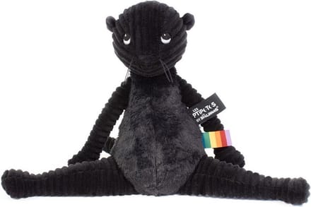 Les Deglingos Knuffel Otter Zwart 39 Cm