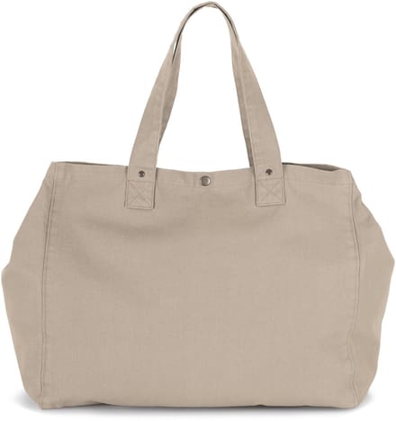 Kimood Shopper van verwassen katoen KI3208 - Washed Natural - One size