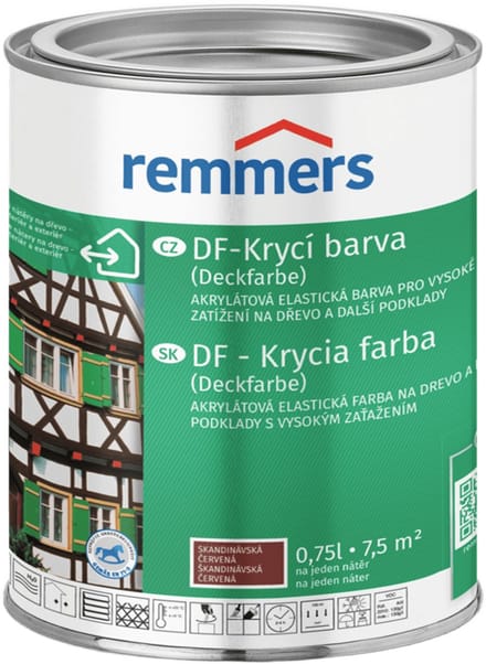Remmers - DF Dekverf 0,75 l, Scandinavisch rood