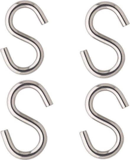 4 stuks s-haak 4mm gegalvaniseerd