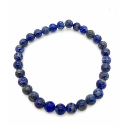 Lapis Lazuli armband - edelstenen - 6 mm - blauw - 5e chakra communicatiesteen