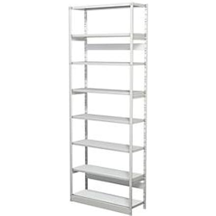 Complete stelling PROGRESS 500 T, basissectie, zonder achterwand, H 2600 x B 960 x D 300 mm