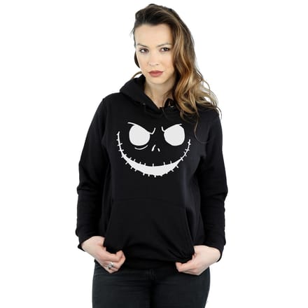Disney Dames/Dames Nightmare Before Christmas Jack's Face Bold Hoodie (Zwart)