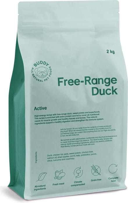 BUDDY ALL NATURAL PET FOODS Badi scharreleendenvoer 2 kg