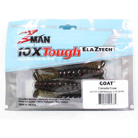 Zman Soft Lure Geit 3,75 Inch 4/Pack Canada Craw (4332)