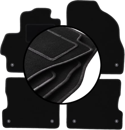 Complete set veloursmatten voor: Mazda 3 II BL hatchback, sedan (2008-2013)