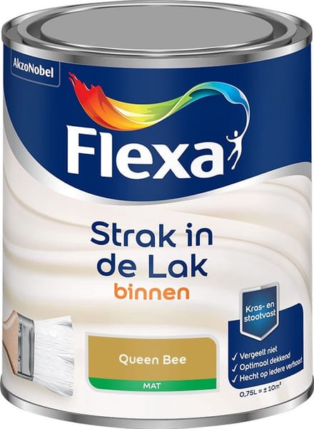 Flexa - Strak In De Lak Binnenlak Mat - Queen Bee - Mengverf - 750 Ml