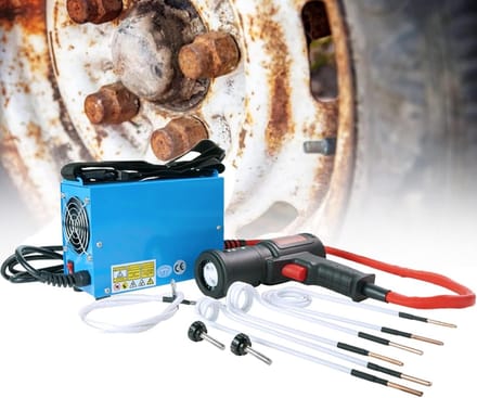 Inductieverwarmer Kit - Boutverwijderaar - Metaal Verwarmen - Vlamloos - 1500W - Grijs
