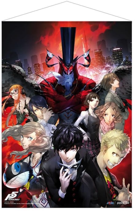 Persona 5: Cover Artwork Fabric Wall Scroll