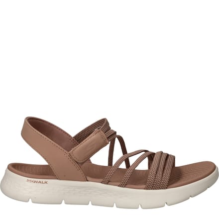 Skechers Go Walk Flex Sandalen cognac Textiel - Maat 40