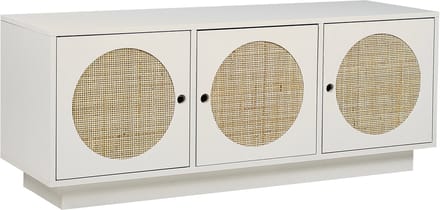 UYUNI - Dressoir - Wit - Rotan