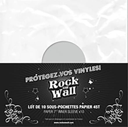 White paper 7" inner sleeve x 10