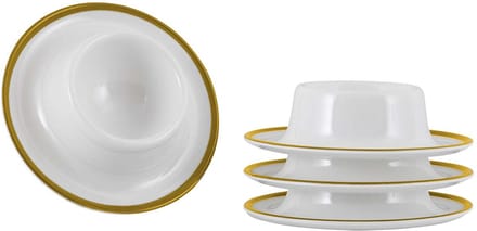 Gimex - Linea Line - Eierdop Goud - 4 Stuks