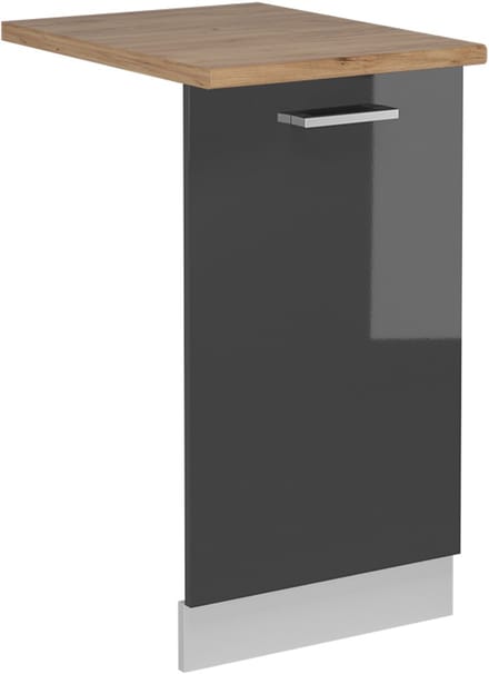 Vicco R-Line Vaatwasserfrontpaneel – 45 cm, WB Eik Antraciet Hoogglans