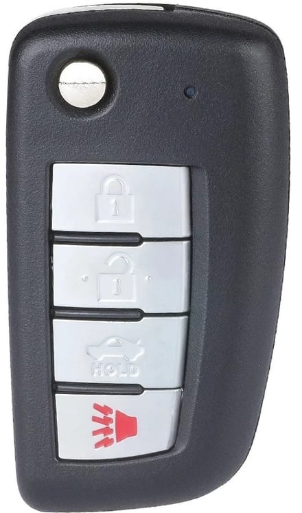 XEOD Autosleutelbehuizing - sleutelbehuizing auto - sleutel - Autosleutel / Geschikt voor: Nissan 4 knops