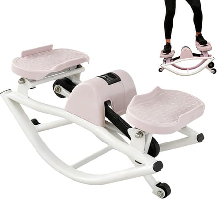 Core Exerciser - Mini Stepper - Thuis Trainen - Low Impact - Compact Ontwerp - Zwart