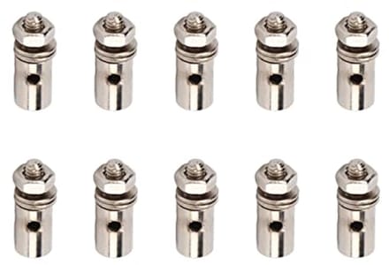 10 Stuks 1.3mm Duwstang Connectors voor Servo's - Verstelbare RVS Duwstang Arm