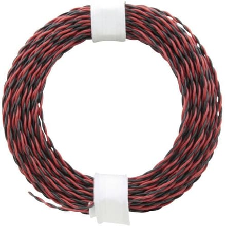 Donau Elektronik 210-10 Draad 2 x 0.04 mm² + 2 x 0.04 mm² Rood/zwart 10 m