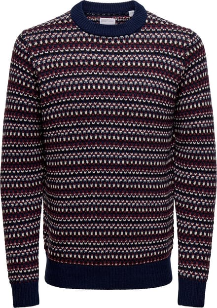 ONLY&SONS - ONSMUSA REG 3 STRUC CREW KNIT - Heren - Gebreide truien