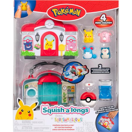 Pokemon Squish-a-longs - Pokémon Center Playset Bekende knuffels