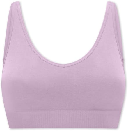 Zachte BH met uitneembare pads, kleur orchid - Classic Seamless L