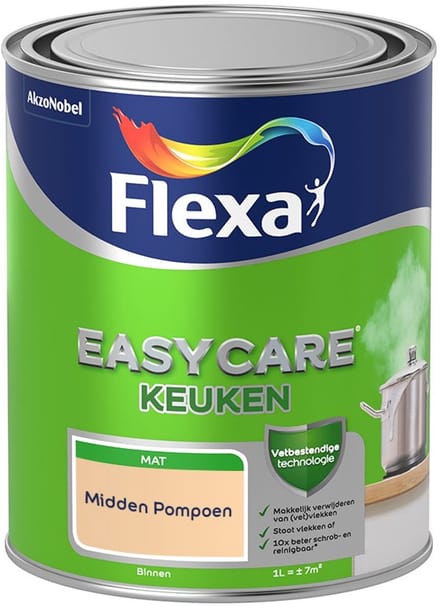 Flexa - Easycare Keuken - Midden Pompoen - Mengverf - 1 L
