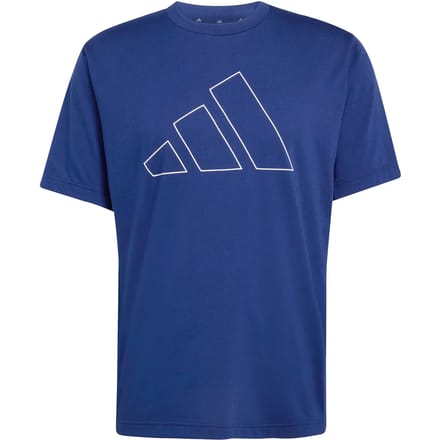 Adidas Workout Essentials Feelready Logo T-shirt Met Korte Mouwen Blauw XL / Regular Man