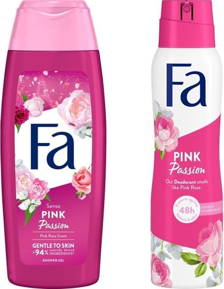 FA Pink Set Douchegel 250 ml + Deodorant Spray 150 ml