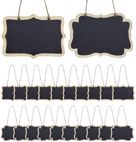 Cosensi - Set van 20 Mini Dubbelzijdige Schoolborden Hangers