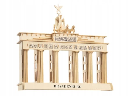 3D Houten Puzzel Brandenburgse Poort - 39 Delen