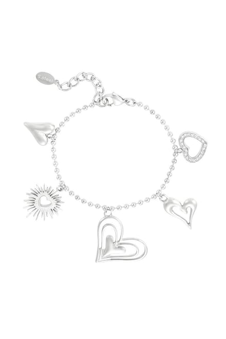 Bijoutheek Armband (Sieraad) Loving Hearts Zilver