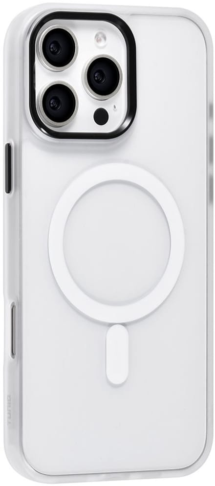 TUNIQ telefoonhoesje voor Apple iPhone 16 Pro Max - MagSafe siliconen backcover - Wit
