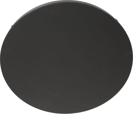 Plafondplaat Ø 50 cm - zonder gaten - zwart