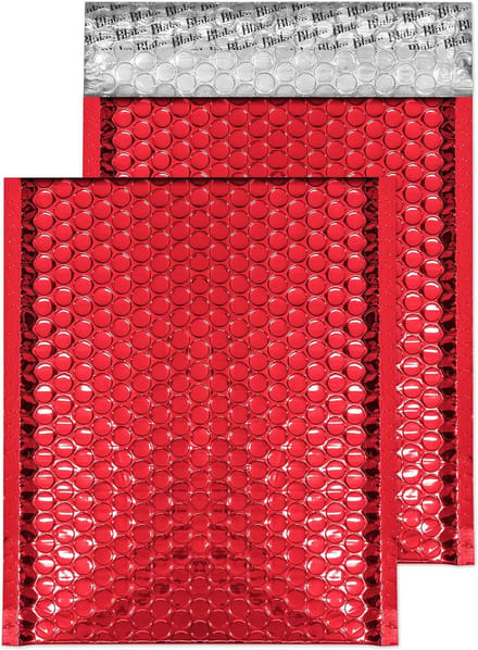 Duurzame Bubbelenveloppen Peel & Seal 100 Stuks C5+ Feestelijk Rood