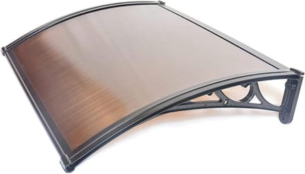 Deur Luifel - Raam Overkapping - Regen Bescherming - UV Bestendig - 60x120cm - Zwart Bruin
