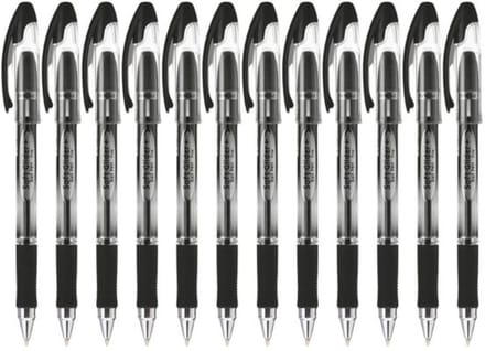 Penac - Soft Glider - Balpen - Zwart- 0.7 mm - 12 stuks