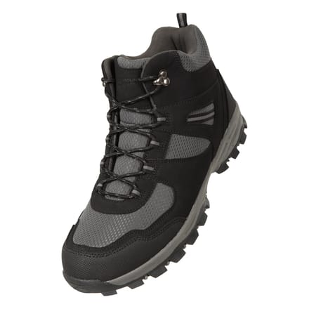 Mountain Warehouse Heren Mcleod Breed Wandelschoenen (Jet Zwart)