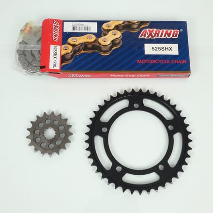 Kit chaîne Axring pour Moto Suzuki 1000 Dl V-Strom Xt Abs 2018 à 2019 Neuf