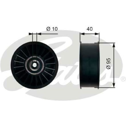 Spanrol/geleiderpoelie, V-riem FleetRunner GATES T36500