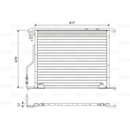 Condensator, airconditioning VALEO 814434