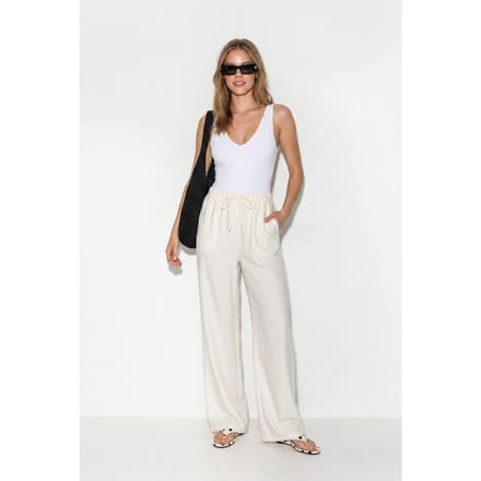 Dames Wijde Pijp Crêpe Broek