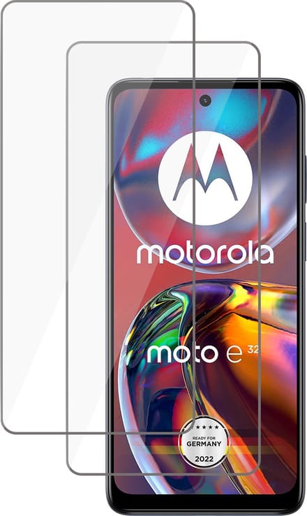 Screenprotector geschikt voor Motorola Moto E32 / E32s - Tempered Glass Screen Protector - 2 Stuks