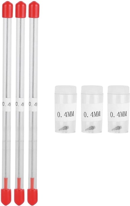 Allecto - Airbrush Nozzle Set - 3-delige vervangonderdelen