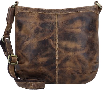 GREENBURRY schoudertas Vintage Crossbody Bag Brown bruine